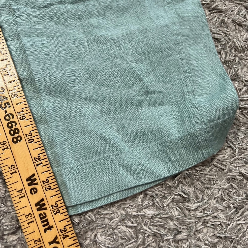 NWTnPure Jill Linen Crop Pants Pull On Elastic Waist Womens XL Lucite Coastal - Picture 11 of 11